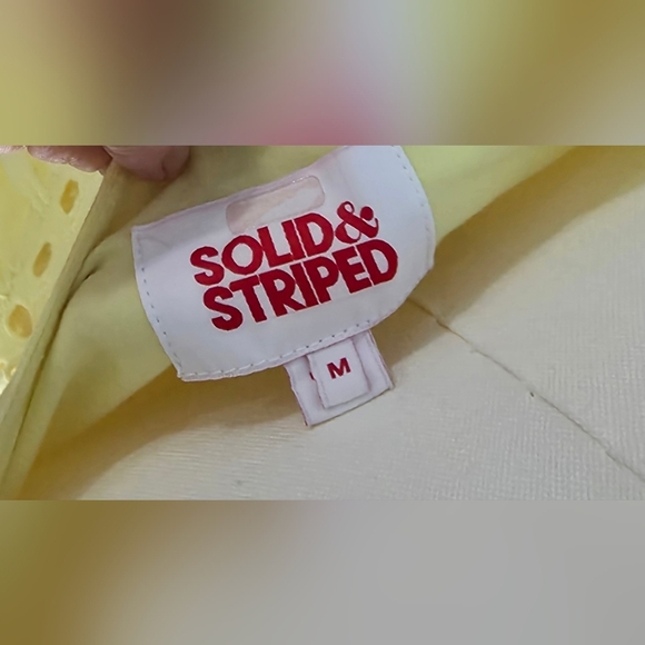 SOLID & STRIPED Yellow Amelia Mini Dress - Picture 7 of 9